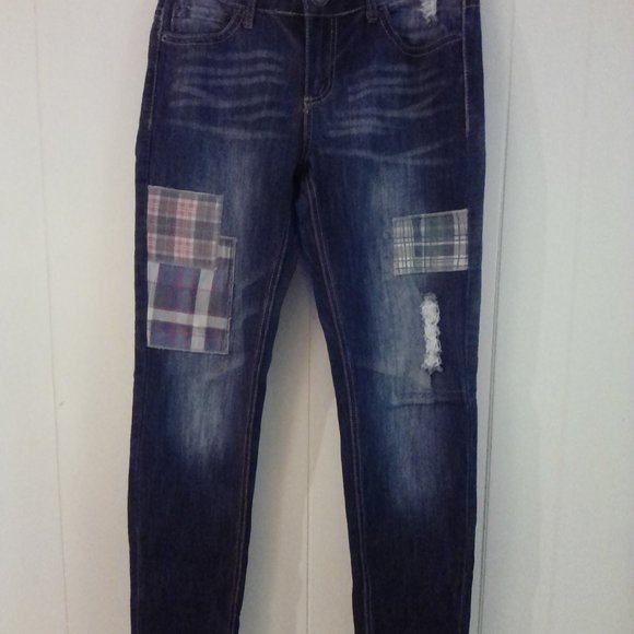 ZCO JEANS PATCHWORK DISTRESSED JEANS 11 - Picture 9 of 10